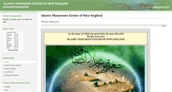 Desktop Screenshot of islamicmasumeen.org