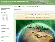 Tablet Screenshot of islamicmasumeen.org